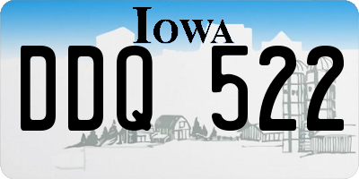 IA license plate DDQ522