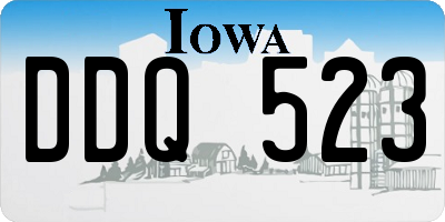 IA license plate DDQ523