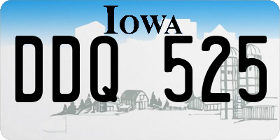 IA license plate DDQ525
