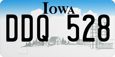 IA license plate DDQ528
