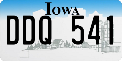 IA license plate DDQ541