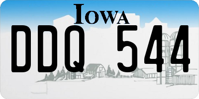 IA license plate DDQ544