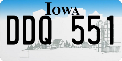 IA license plate DDQ551