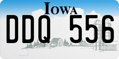 IA license plate DDQ556