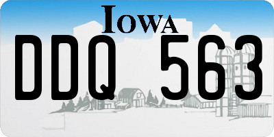 IA license plate DDQ563