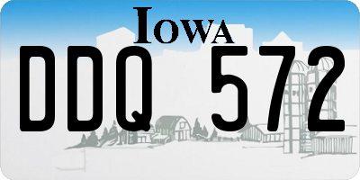 IA license plate DDQ572