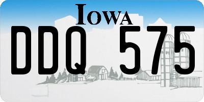 IA license plate DDQ575