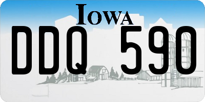 IA license plate DDQ590
