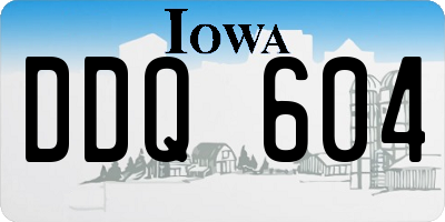 IA license plate DDQ604