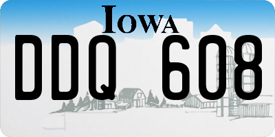 IA license plate DDQ608