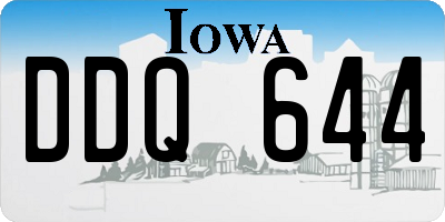 IA license plate DDQ644
