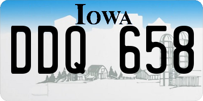 IA license plate DDQ658