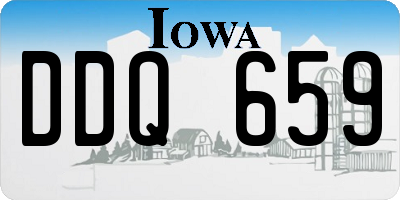 IA license plate DDQ659
