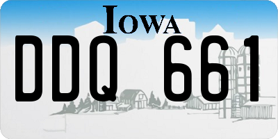 IA license plate DDQ661