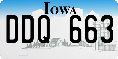 IA license plate DDQ663