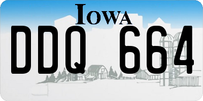 IA license plate DDQ664