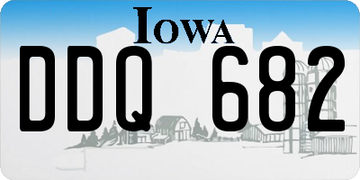 IA license plate DDQ682
