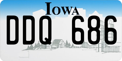 IA license plate DDQ686