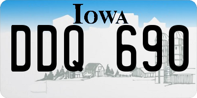 IA license plate DDQ690