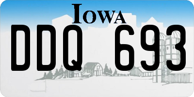 IA license plate DDQ693