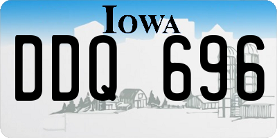 IA license plate DDQ696