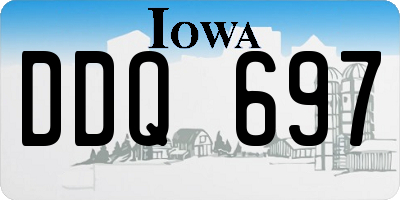 IA license plate DDQ697