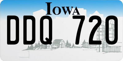 IA license plate DDQ720