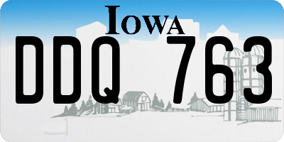 IA license plate DDQ763