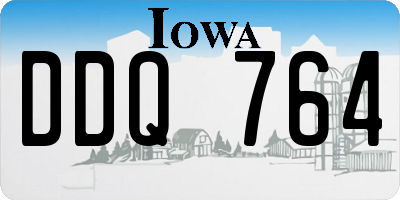 IA license plate DDQ764