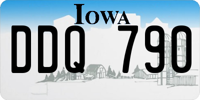 IA license plate DDQ790
