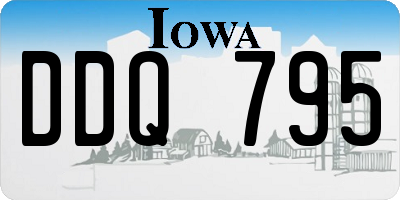 IA license plate DDQ795