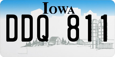 IA license plate DDQ811
