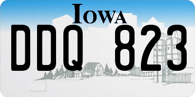 IA license plate DDQ823