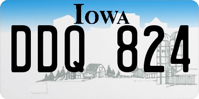 IA license plate DDQ824