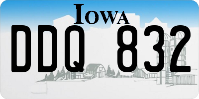 IA license plate DDQ832