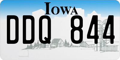 IA license plate DDQ844