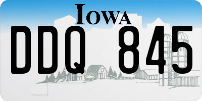 IA license plate DDQ845