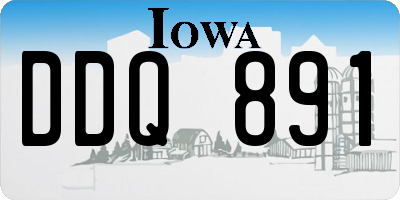IA license plate DDQ891