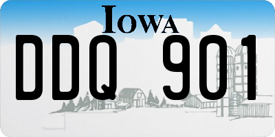 IA license plate DDQ901