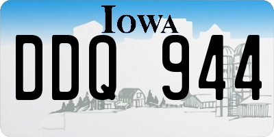 IA license plate DDQ944