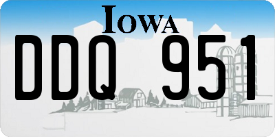 IA license plate DDQ951