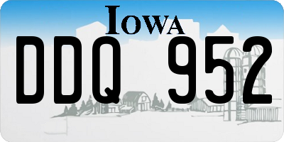 IA license plate DDQ952