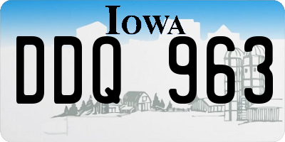 IA license plate DDQ963