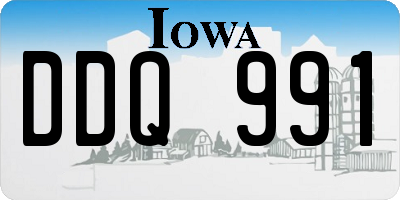 IA license plate DDQ991