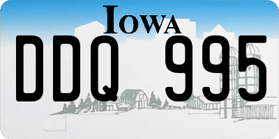 IA license plate DDQ995