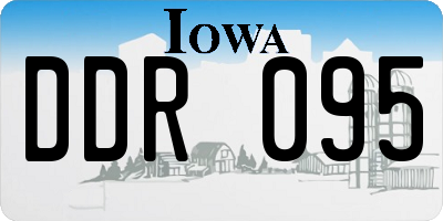 IA license plate DDR095