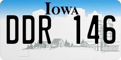 IA license plate DDR146