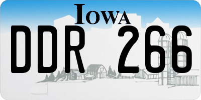 IA license plate DDR266