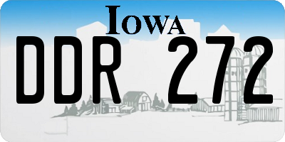 IA license plate DDR272