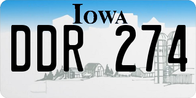 IA license plate DDR274